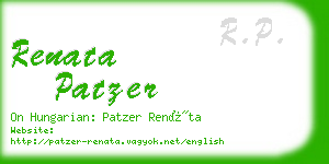 renata patzer business card